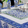 Hand Block Printed Table Cover with 6 Napkins