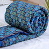 Cotton Stuffed Premium Jaipuri Razai with Ethnic Gold Print