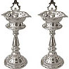 Two Silver Diyas
