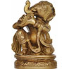 Brass Ganesha Playing Shankh